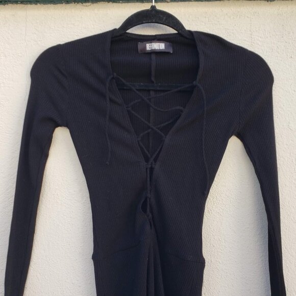 Reformation Ribbed Avalon Bodysuit - Picture 4 of 8